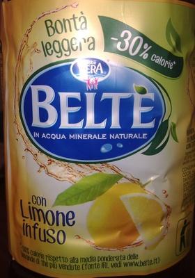 Belt In Acqua Minerale Naturale Con Limone Infuso