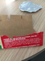 Yaourt Lait Entier Citron Ingredients