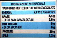 Tranche De Thon  L'huile D'olive Nutrition Label