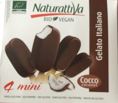 4 Mini Gelato Italiano Bio Vegan Cocco