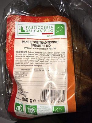 Panettone Traditionnel Peautre Bio