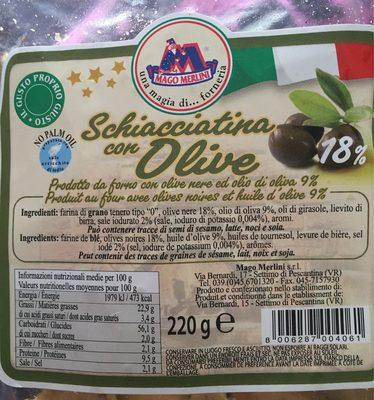 Schiacciatina Con Olive