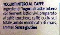 Yogurt Intero Al Caff Ingredients