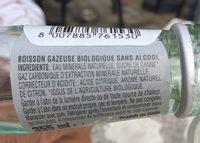 Boisson Gazeuse Ingredients