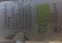 Boisson Gazeuse Bio Avec Pulpe De Fruits Citron Ingredients