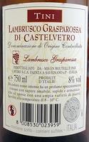 Lambrusco Amabile Ingredients