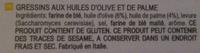 Gressins  L'huile D'olives Ingredients