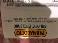 100G Saucisson Sec Felino Parmacotto Ingredients