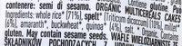 Alce Nero Organic Multicereal Cakes Ingredients