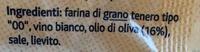 Taralli Lunghi Di Barletta  Ingredients