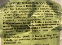 Pavesi Gocciole Mini Classiche GR. 350 Ingredients