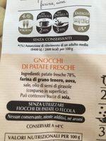 Gnocchi Freschi Ingredients