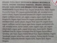 Organic Arugula Pizza Ingredients