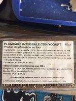 Plumcake Int / Yog. Gr300 Gecchel Ingredients