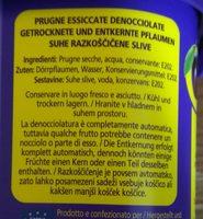 Prugne Denocciolate Ingredients