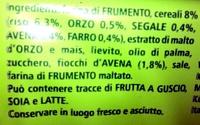 Fette Biscottate Ai Cereali Ingredients