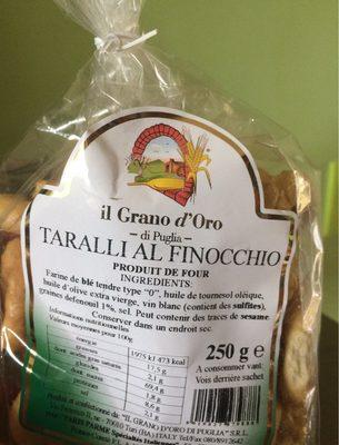 Taralli Al Finocchio