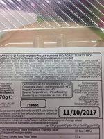 Arrosto Di Tacchino Bio/roast Turquie Bio Ingredients