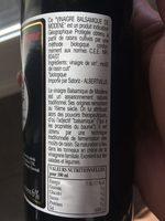Vinaigre Balsamique De Modne Ingredients