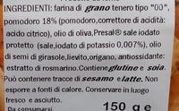 Spigole Con Pomodoro Ingredients