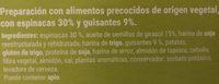 Mini Hamburguesas Vegetales Con Guisantes Y Espinacas Ingredients
