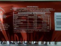 Cracker Integrali Ingredients