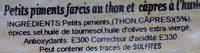 Petits Piments Farcis Au Thon Et Cpres  L'huile Ingredients