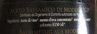 Aceto Balsamico Di Modena Ingredients