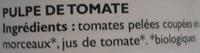 Pulpe De Tomate Ingredients