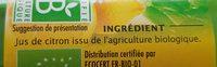 Pur Jus Citron Ingredients