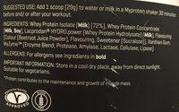 The Whey Isolat Ingredients