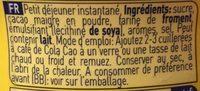 Colacao Instant Choco Drink 750G Ingredients