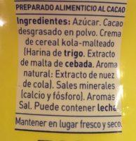 Colacao Ingredients