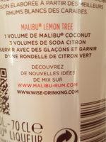 Liqueur De Rhum Blanc Aromatise  La Noix De Coco 18%Vol. Ingredients