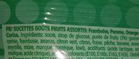 St 192G FRUIT SHAKES CHUPA CHUPS Ingredients