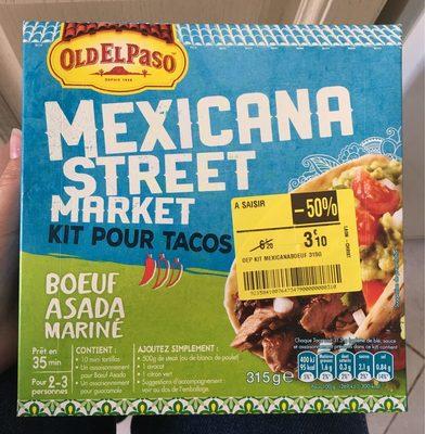 Mexicana Street Market - Kit Pour Tacos Buf Asada Marin