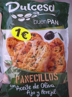 Panecillos Tostados Con Aceite De Oliva, Ajo Y Perejil