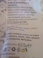 Magdalenas Redondas Ingredients