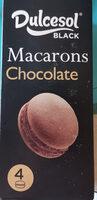 Black Macarons Chocolate Nutrition Label