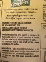 Crispy Oignons Original Ingredients