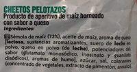 Cheetos Pelotazos Ingredients