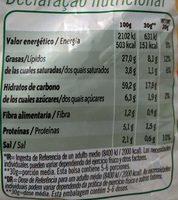 Cheetos Pelotazos Nutrition Label