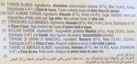 Turrn Blando Ingredients