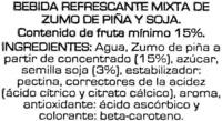 Bebida De Zumo Y Soja "Don Simn" Pia Ingredients