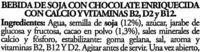 Bebida De Soja Chocolate Ingredients