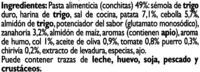 Sopa Jardinera Deshidratada Ingredients