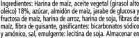 Galletas Mara Sin Gluten Ingredients
