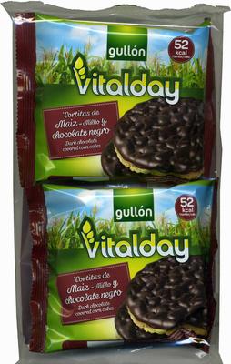 Tortitas De Maz Con Chocolate Negro - Pack De 4