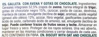 Vitalday Avena Y Chips De Chocolate Ingredients