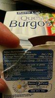 Queso Burgos R / Picot Tarrina Ingredients